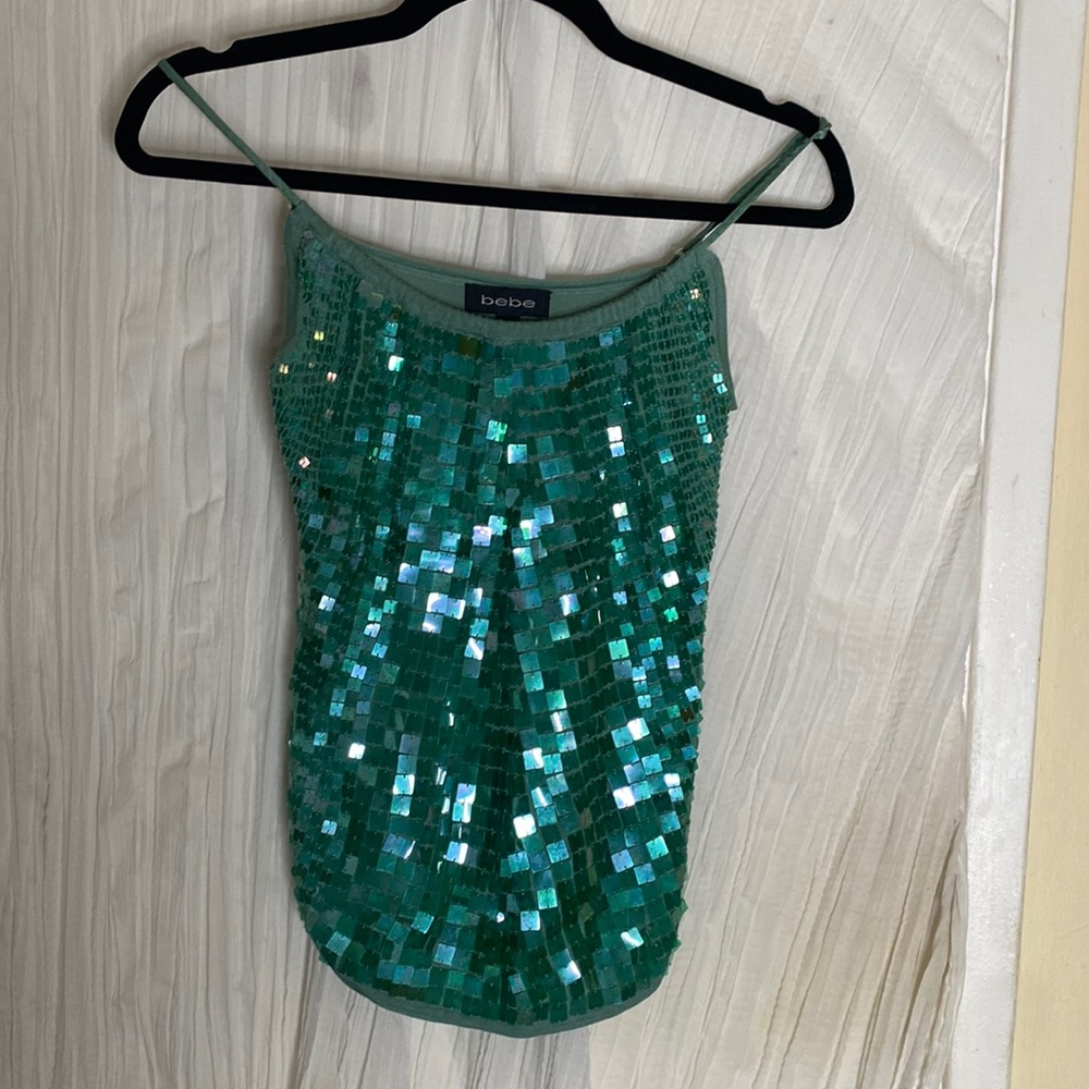 Vintage Bebe sequin top